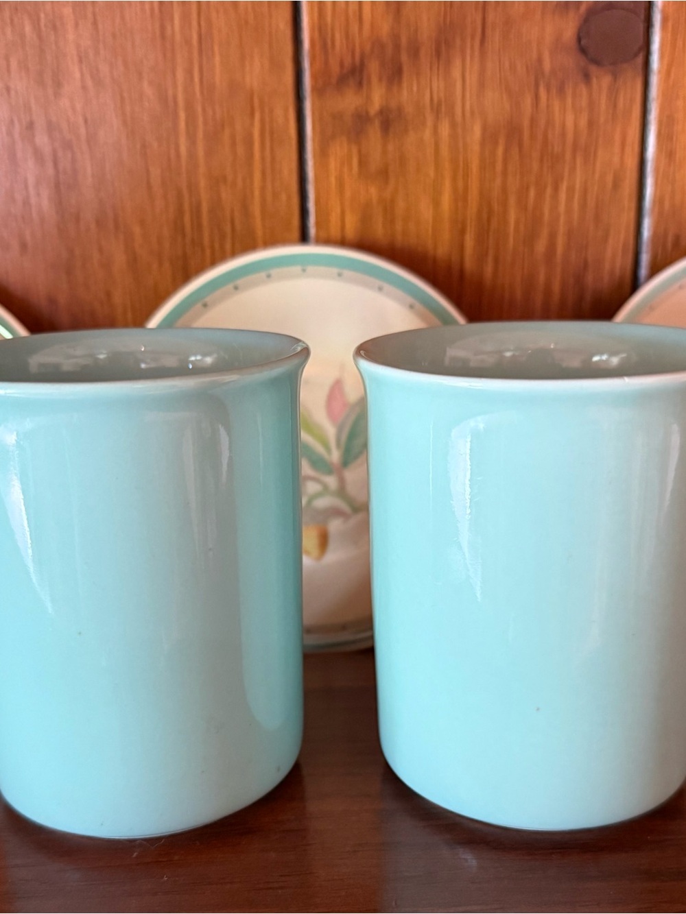 Mint Green Corning Coffee Mugs - Set of 2